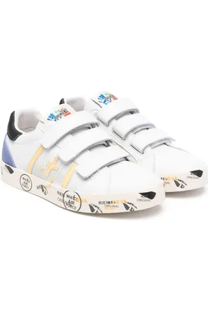 Premiata Baskets en cuir Andy à attache scratch