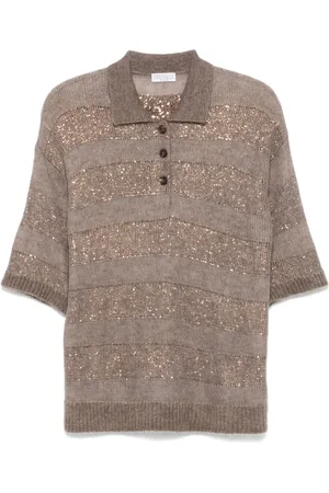 Brunello Cucinelli Polo à rayures