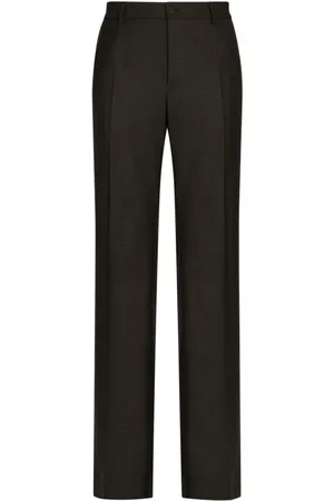 Dolce & Gabbana Pantalon en laine stretch à coupe droite