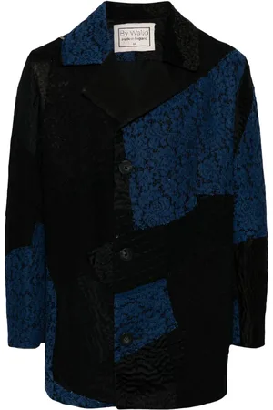 BY WALID Manteau boutonné à design colour block