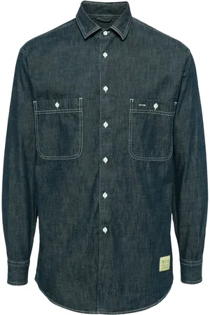 Aspesi Chemise en jean à manches courtes