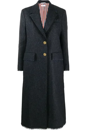 Thom Browne Manteau droit à boutonnière