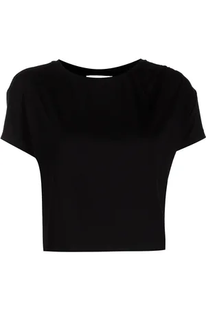 Marchesa Notte T-shirt crop à encolure ronde