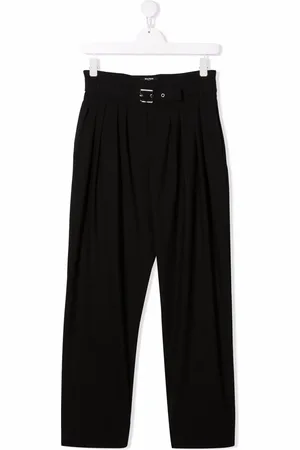 Balmain Pantalon ceinturé à plis creux