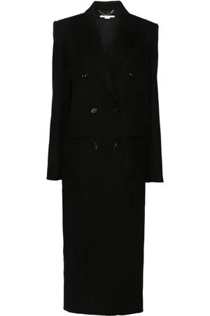 Stella McCartney Manteau long en laine à boutonnière croisée