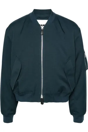 Jil Sander Veste bomber en gabardine