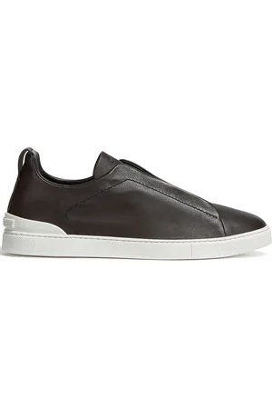 Ermenegildo Zegna Baskets SECONDSKIN Triple Stitch en cuir