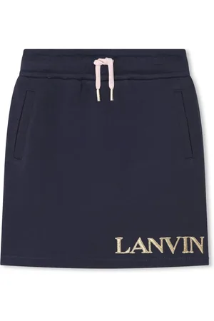 Lanvin Jupe en coton à logo brodé