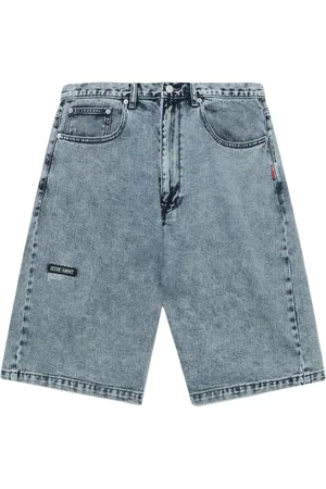 Izzue Short en jean à patch logo