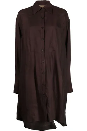 ZIGGY CHEN Robe-chemise à détail drapé