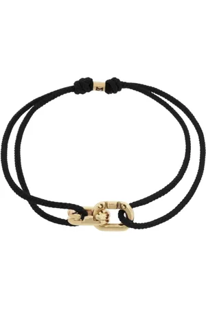 LUIS MORAIS Bracelet en cordes à breloque or 14ct
