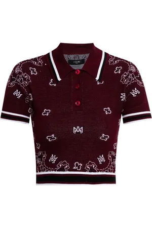 AMIRI Polo à coupe crop