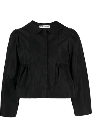 Molly Goddard Veste crop Tosca à taille péplum