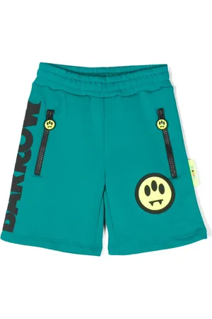 BARROW Short de sport en coton à imprimé graphique