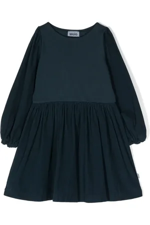 Molo Robe Caro à manches longues