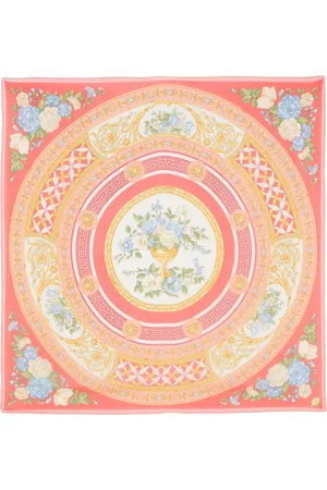 VERSACE Foulard en soie à imprimé baroque (années 2000)
