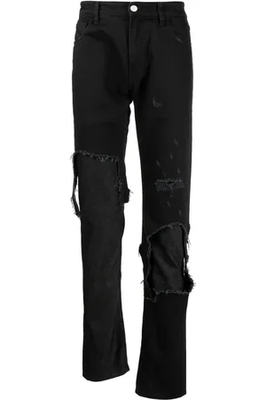 RAF SIMONS Jean slim à effet usé