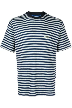 SUNNEI T-shirt rayé à logo imprimé