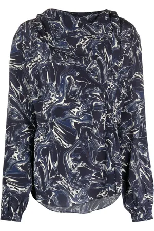 Isabel Marant Blouse en soie Tiphaine à imprimé marbré