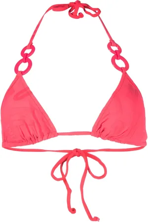 Moschino Haut de bikini à logo triangle