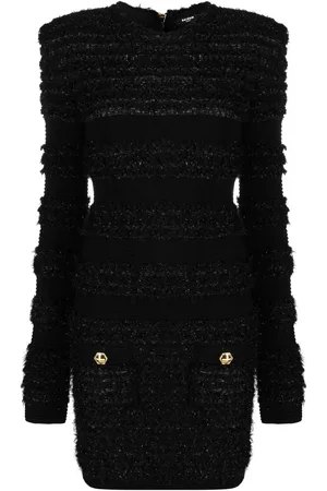 Balmain Robe courte en tweed