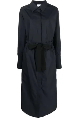 Patou Robe-chemise ceinturée à manches longues
