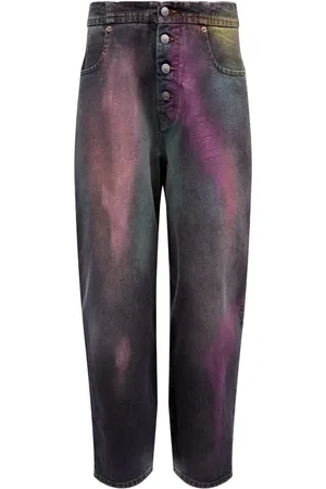 Maison Margiela Jean droit à effet délavé