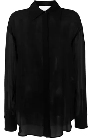 GENNY Chemise en soie à effet de transparence