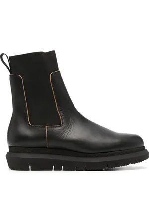 SACAI Bottines en cuir à bout rond