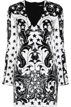 Balmain Robe courte à sequins