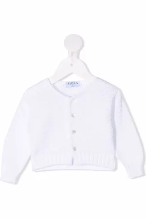 SIOLA Cardigan en maille ajourée à boutonnière
