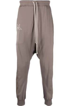 Rick Owens Pantalon de jogging à logo brodé