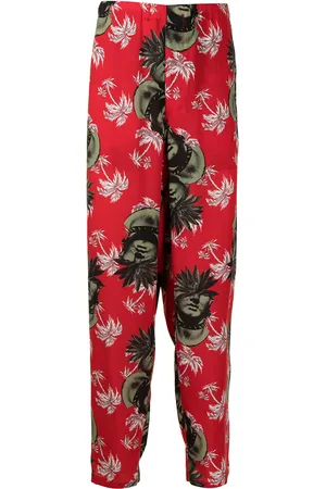 UNDERCOVER Pantalon à imprimé graphique