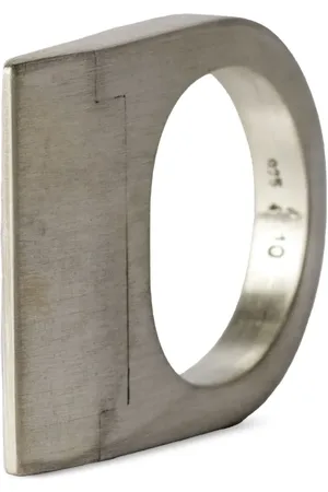 PARTS OF FOUR Bague Plate en sterling