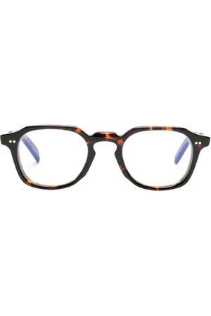 CUTLER & GROSS Lunettes de soleil ovales à effet écailles de tortue