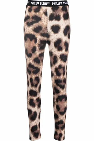 Philipp Plein Legging à imprimé léopard