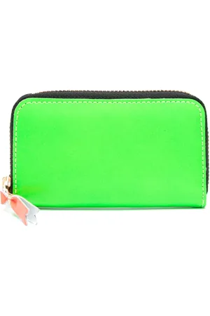 Comme des Garçons Portefeuille Super Fluo en cuir