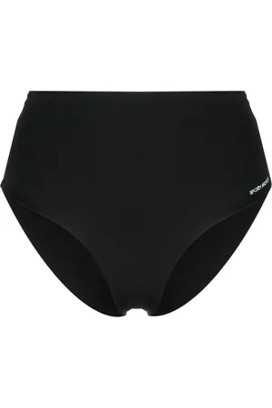 Sporty & Rich Bas de bikini imprimé à taille haute