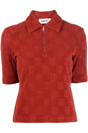 AMBUSH Polo zippé à motif monogrammé