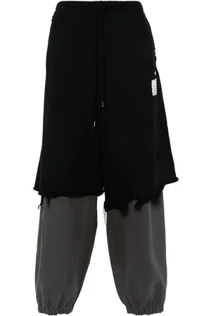 Maison Mihara Yasuhiro Pantalon de jogging à design superposé