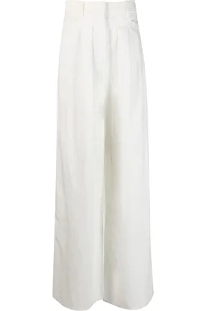 KRIZIA Pantalon en coton à taille haute