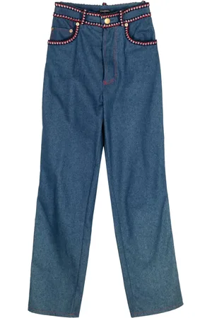CHANEL Jean droit à détails tressés (années 1990-2000)