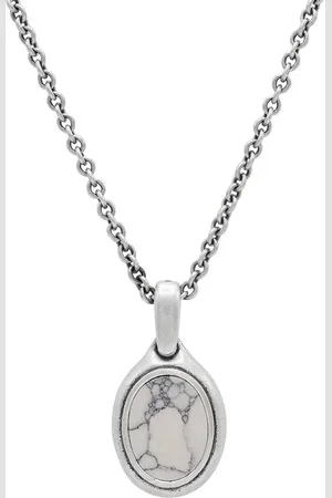 John Varvatos Collier à pendentif ovale