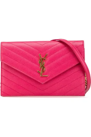 Saint Laurent Sac à bandoulière Grain De Poudre Cassandre Enveloppe Wallet on Chain (2018)