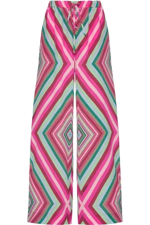 VALENTINO GARAVANI Pantalon palazzo à motif géométrique