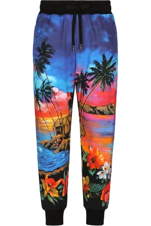 Dolce & Gabbana Pantalon de jogging à imprimé tropical