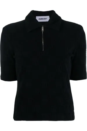 AMBUSH Polo zippé à motif monogrammé