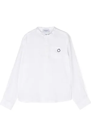Trussardi Tunique en lin à logo brodé