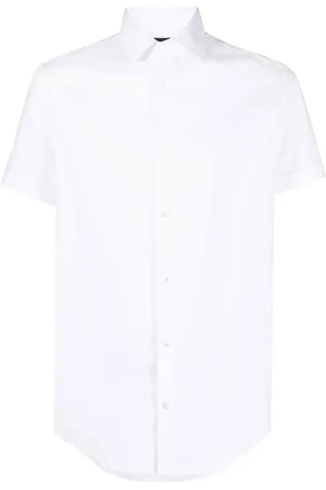 Emporio Armani Chemise en popeline à manches courtes
