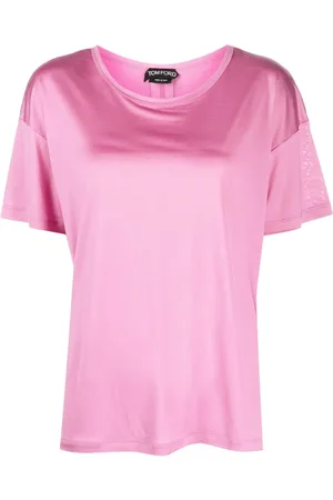 Tom Ford T-shirt en soie à patch logo